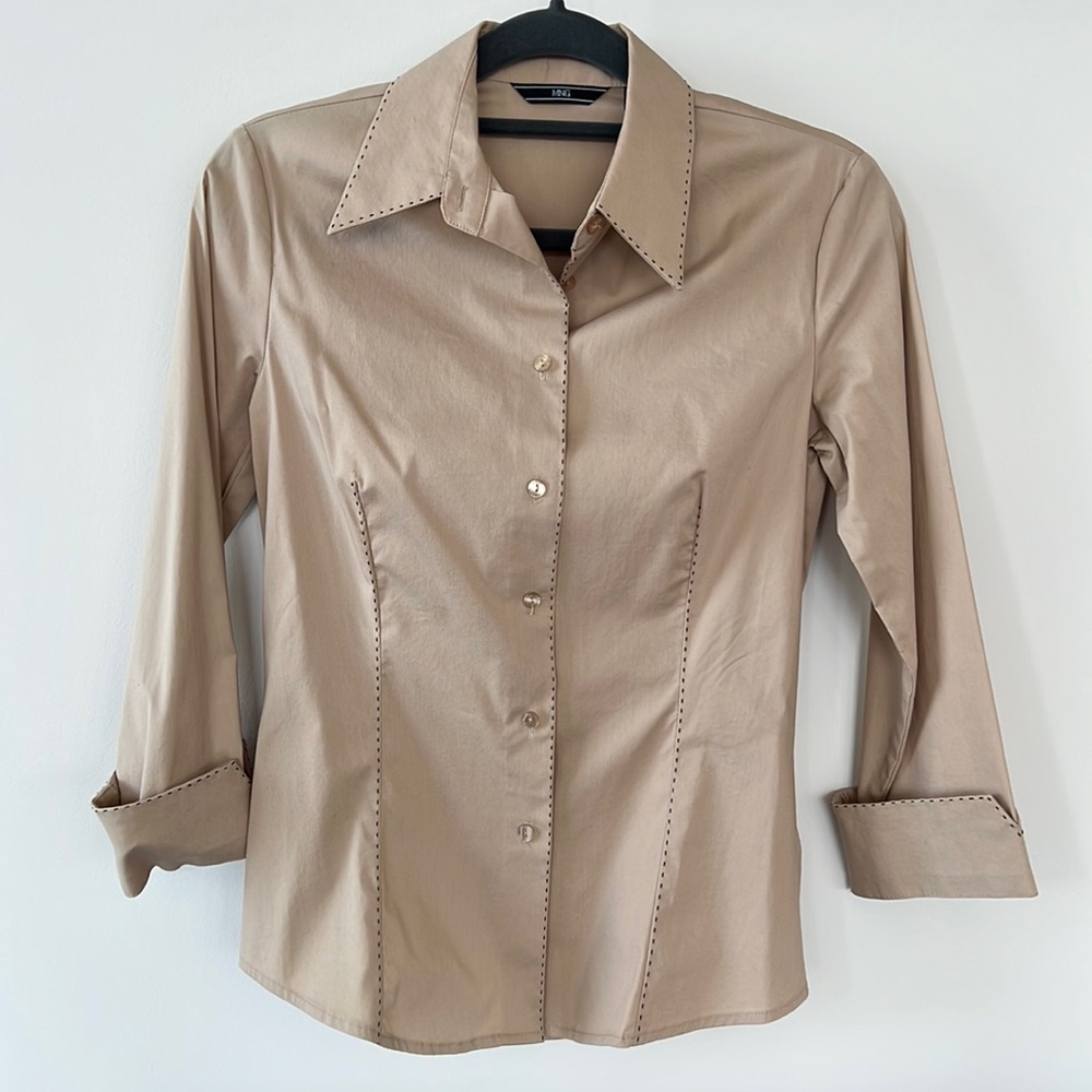 MNG Mango Shirt with contrast stitch